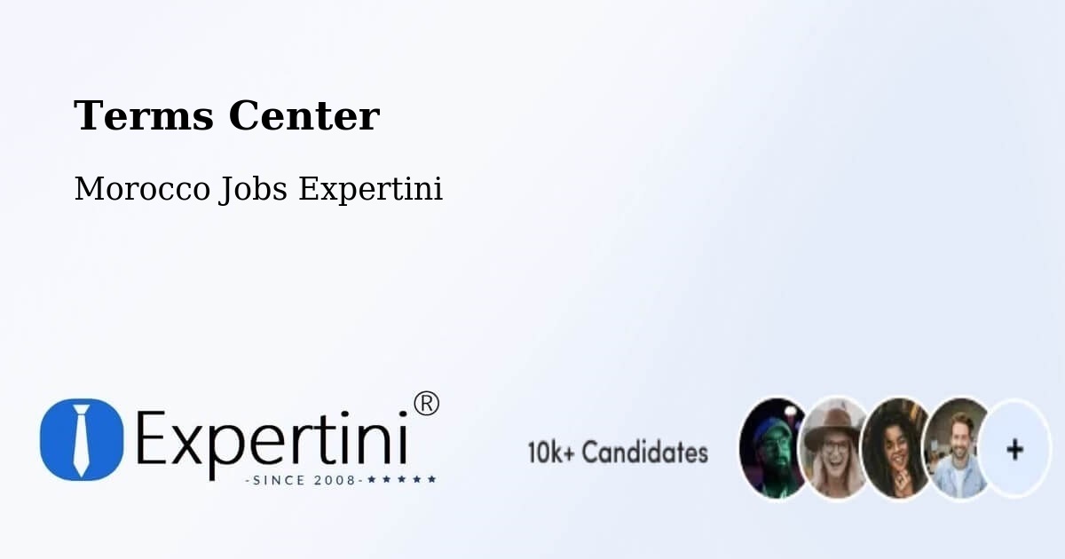 Terms of Service – Settat Province - Morocco Jobs Expertini